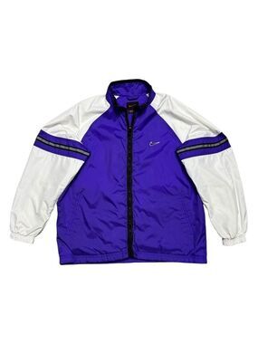 NIKE VINTAGE 90S Y2K Purple Light Windbreaker Retro Jacket Womens Medium